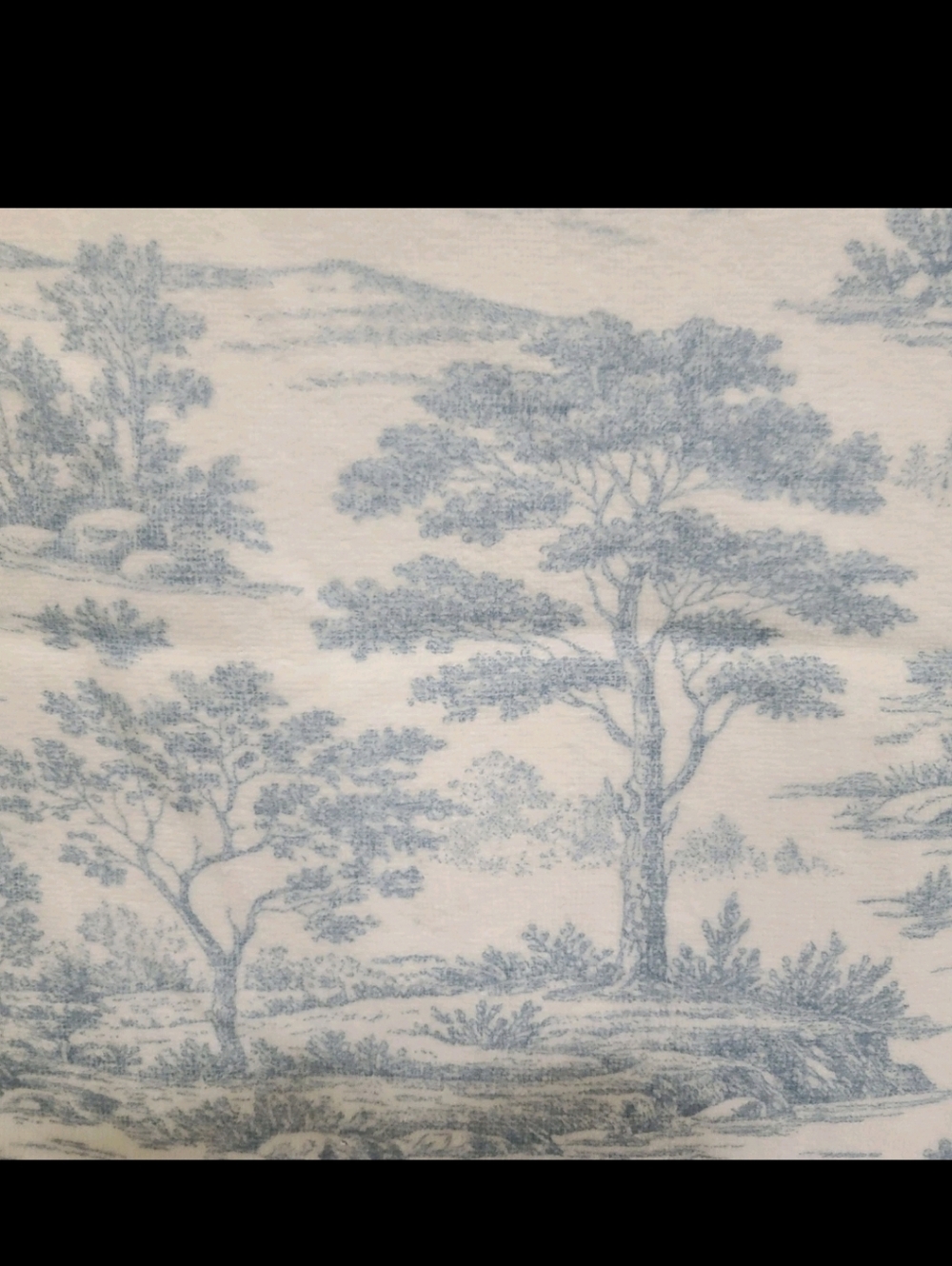 6pc Martha Stewart Blue Toile Velour Bath Hand Tip Towel Set 100% Cotton NEW - Picture 11 of 16